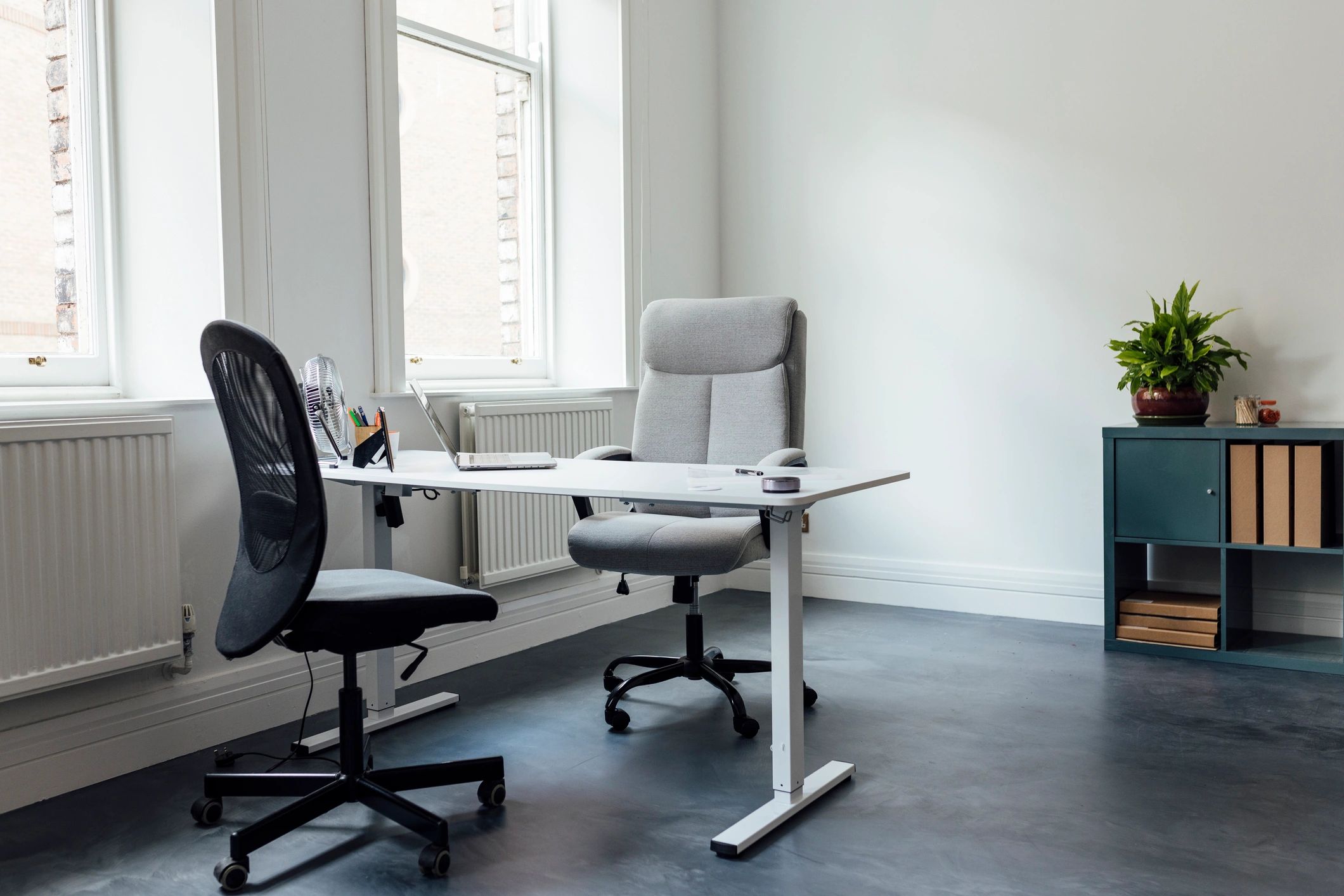 Office desk and workspace